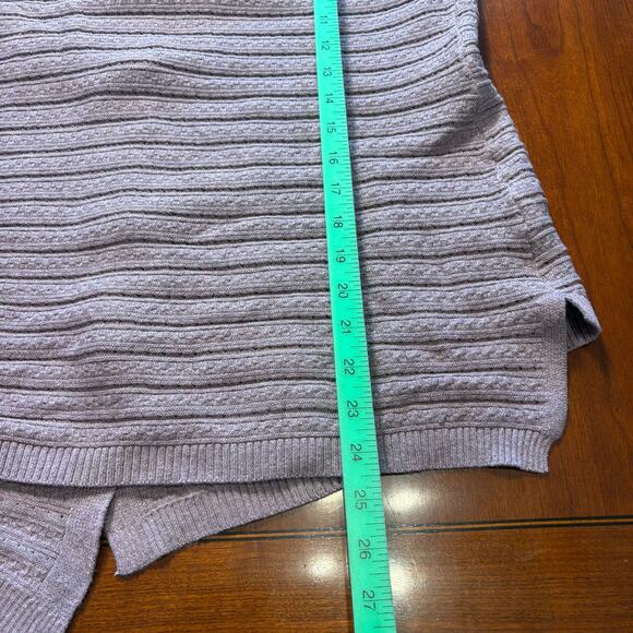 COCO + CARMEN Light Purple Sweater Hooded Vest Size XXL - Picture 5 of 5